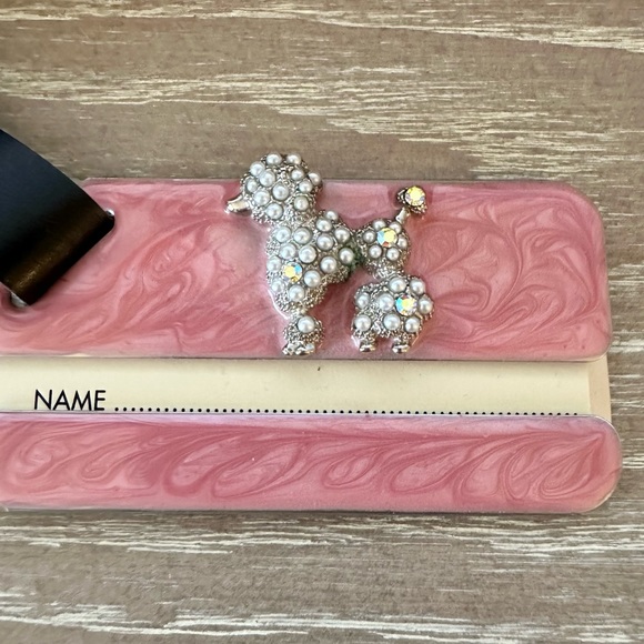 New Spring Street Poodle Luggage Tag - Picture 3 of 5